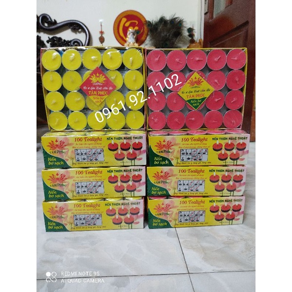 Nến bơ sạch 100 viên thiên nhiên cao cấp