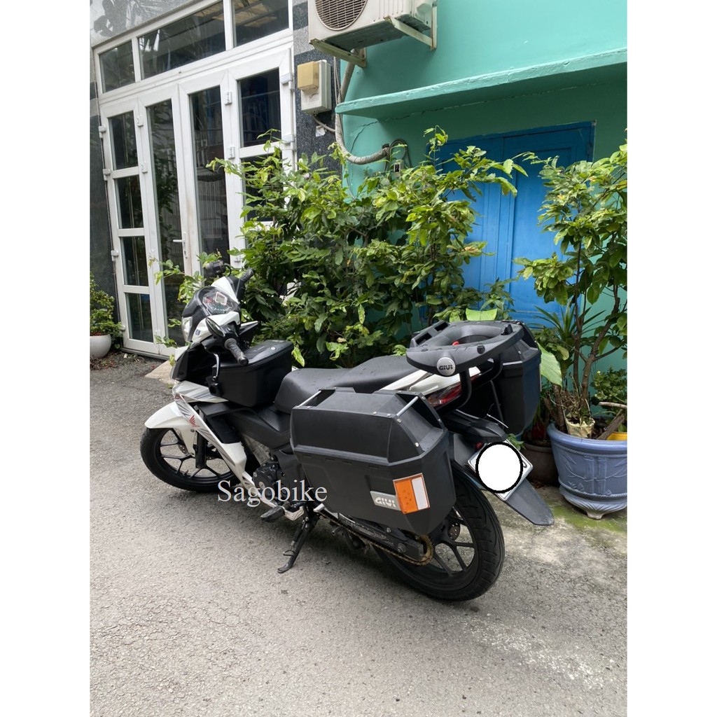 Thùng Givi Winner, thùng hông E23NS_OR, baga hông SBLWinner150/X, baga Givi HRV Winner và thùng giữa Givi G12N Winner