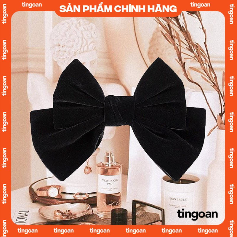 Nơ nhung đen tingoan VELVET HAIRCLIP/BL