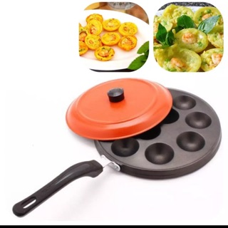 Khuôn bánh khọt có tay cầm chống dính 10 lỗ