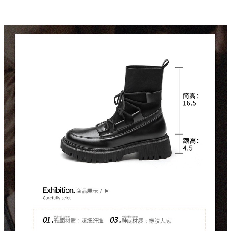 Giày bốt nữ cao cổ dây buộc Cao Cấp , boots cao cổ nữ đế độn siêu hot❤️