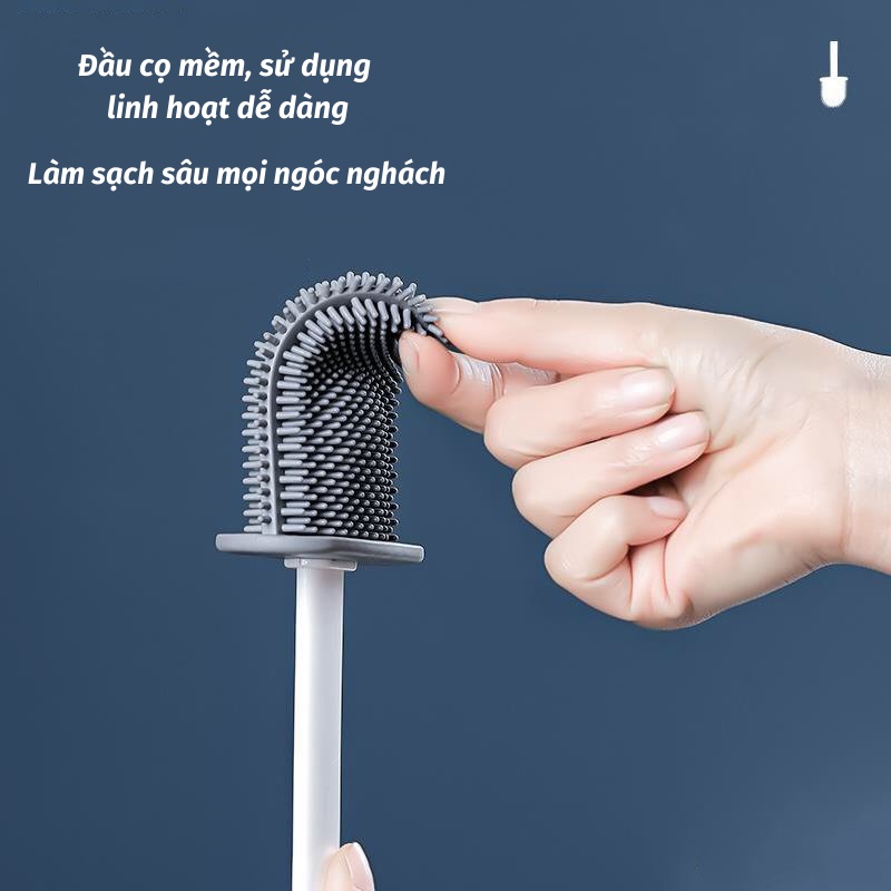 Cọ Nhà Vệ Sinh Cọ Bồn Cầu Cao Cấp Sang Trọng Hiện Đại LEON OFFICIAL
