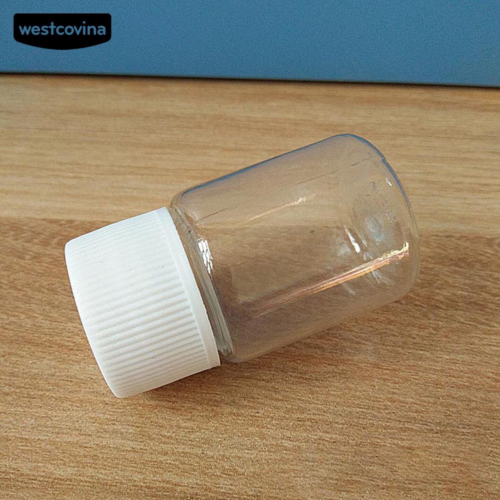 (Hàng Mới Về) Bộ 10 Lọ Nhựa Trong Suốt 30ml Đựng Gia Vị Tiện Dụng