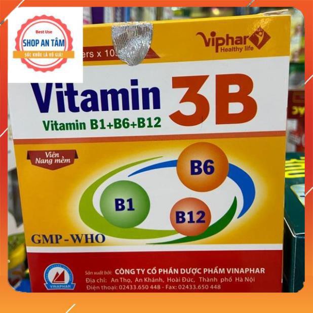 Viên uống Vitamin 3B B1-B6-B12 (hộp 100 viên)