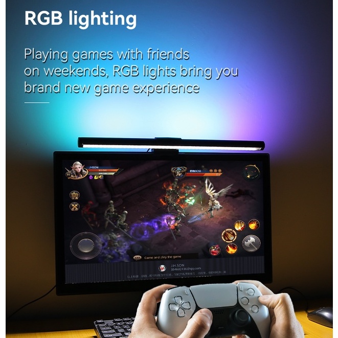 Đèn màn hình máy tính CHUANGYANG 5 màu sắc có đèn nền RGB USB chuyên dụng