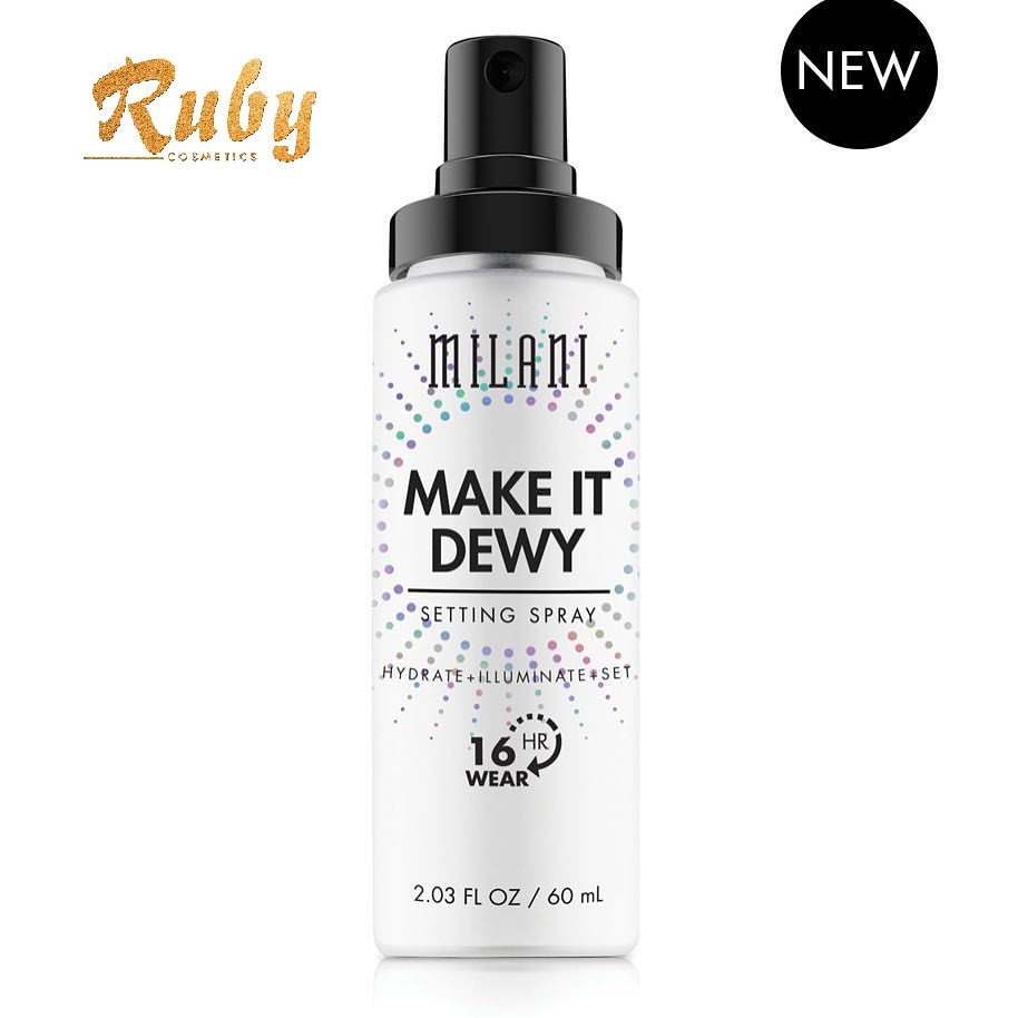Xịt Khoáng Cố Định Lớp Makeup Milani Make It Dewy 3-in-1 Setting Spray Hydrate + Illuminate (60ml) | BigBuy360 - bigbuy360.vn