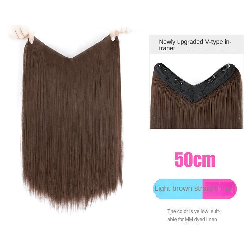 Bộ Tóc Giả Dài Uốn Xoăn Nhuộm Màu Cho Nữ