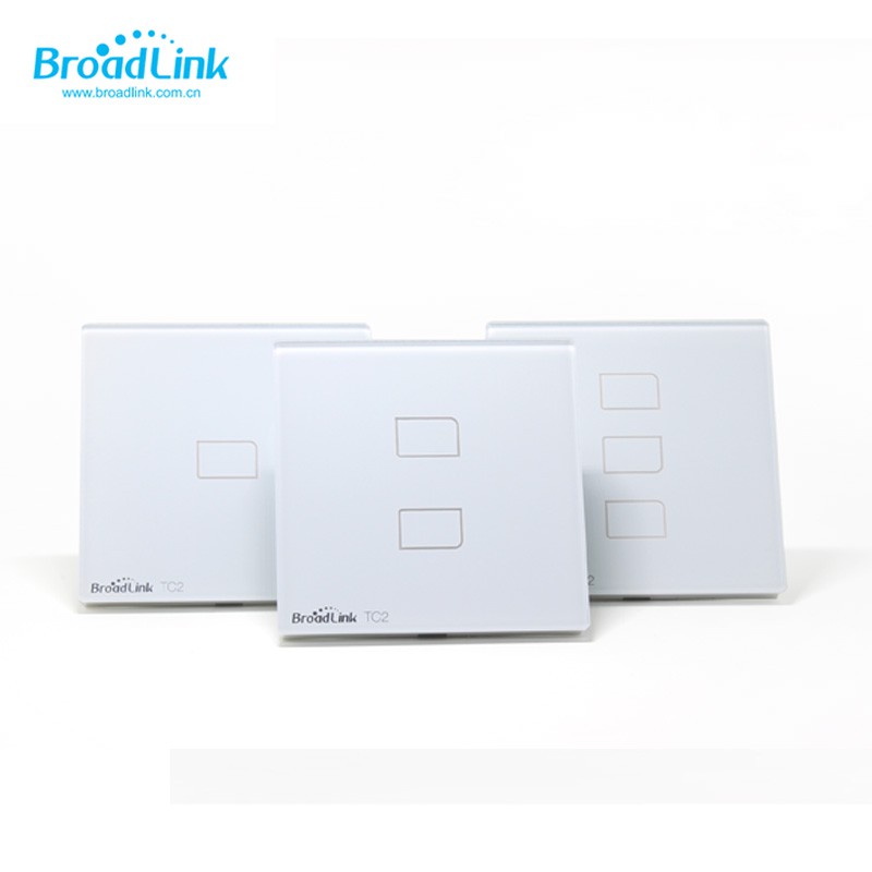 Công tắc thông minh, điều khiển từ xa Broadlink TC2 2 Nút -BROADLINK TC2 WH/2-Gang