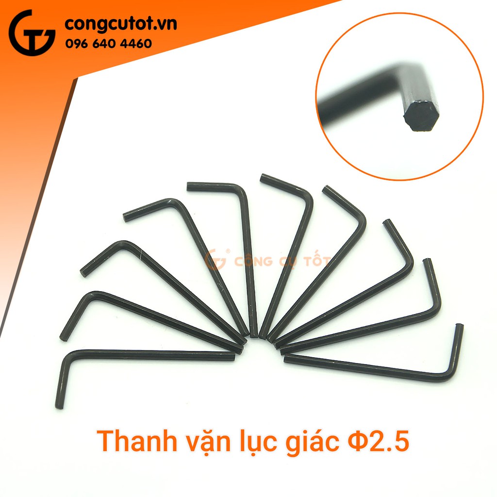 Thanh lục giác xiết áo mũi khoan 2.5mm