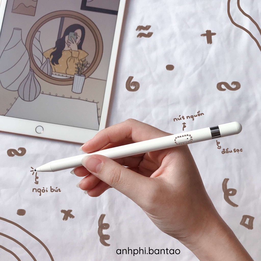 Bút Cảm Ứng Cho iPad, iPhone, Android, Máy Tính Bảng Stylus Pen Gen1