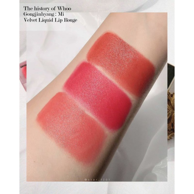 Son kem lì mini Whoo Velvet Liquid Lip Rouge 2.1g