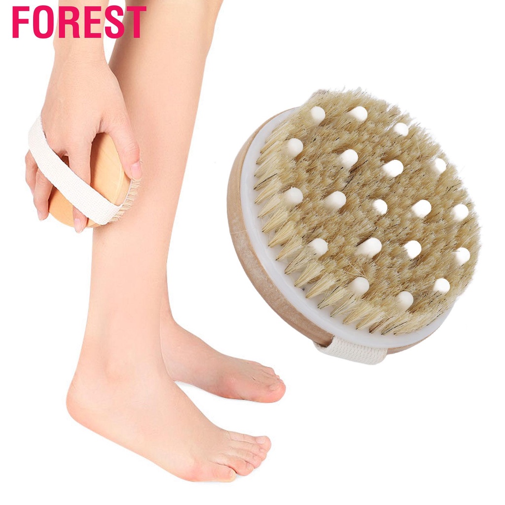 Bàn chải tẩy tế bào chết tăng tuần hoàn máu chăm sóc da khô