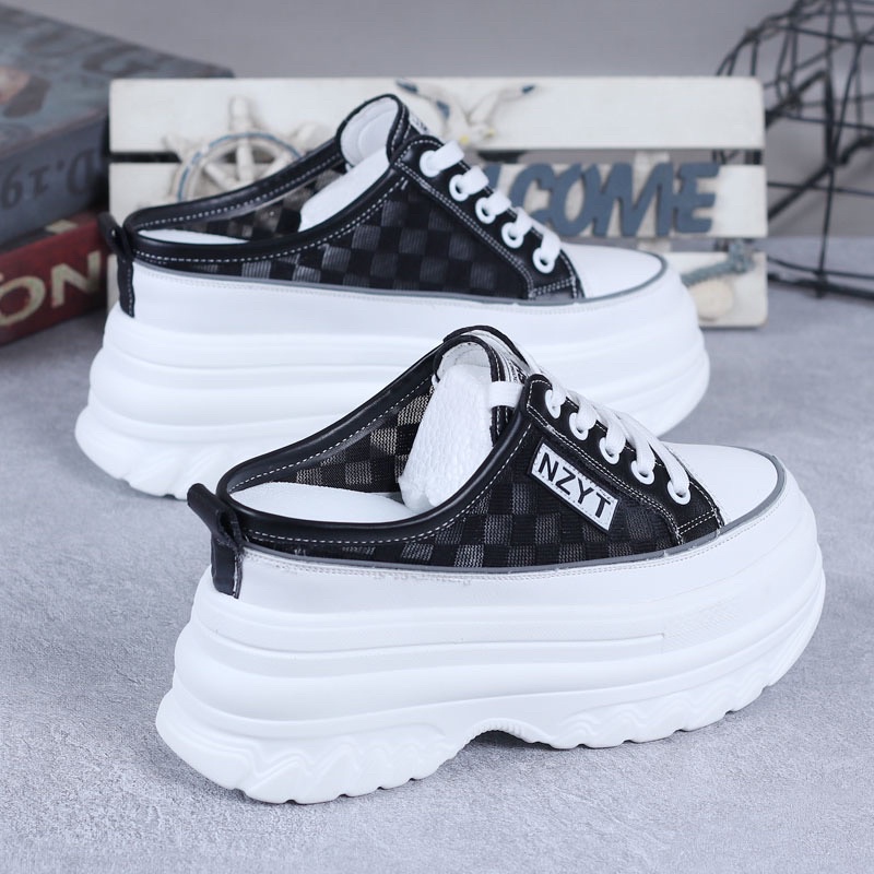 Giày sục thể thao đế bánh mì 10cm⚡️Andu Store⚡️ Giày đế xuồng nữ