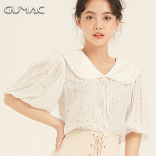 Áo hoa cổ 2 lớp AA865 GUMAC