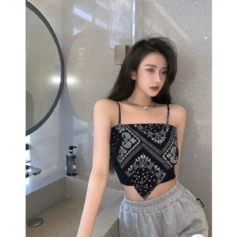 Áo 2 dây len phối voan cực xinh lun ạ ^^