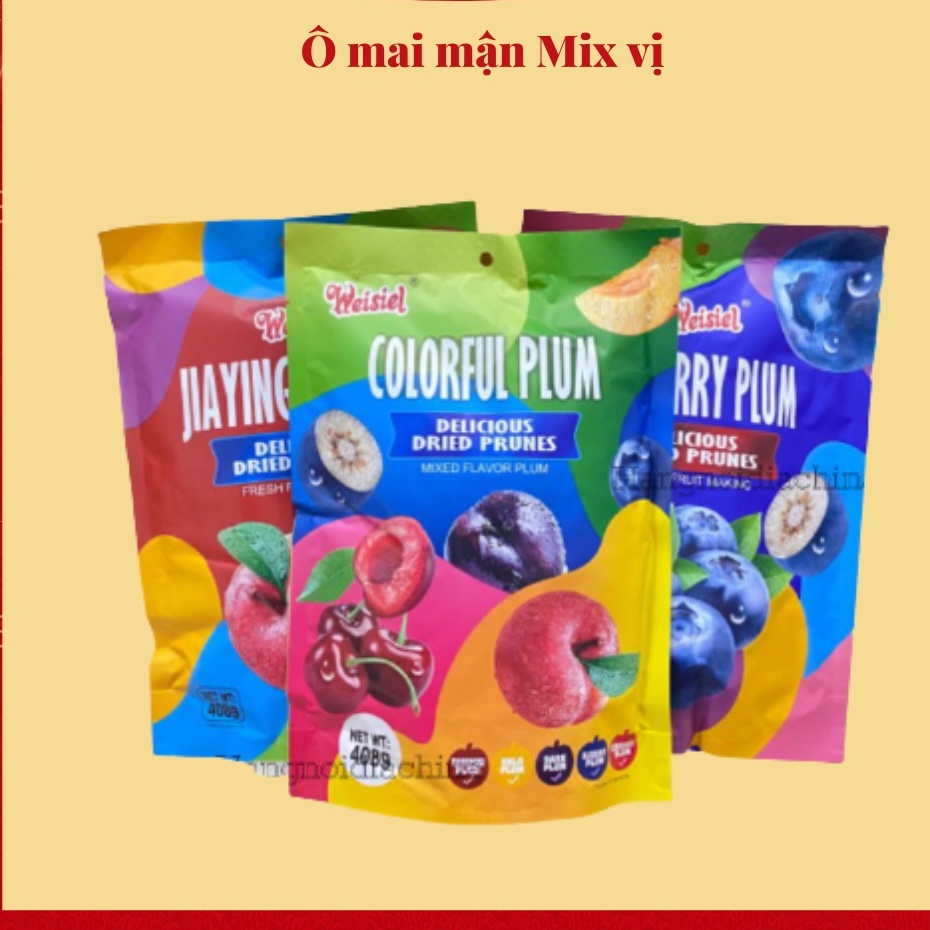 2 GÓI Ô MAI CHERRY, VIỆT QUẤT MIX ĐỦ VỊ