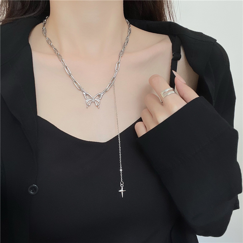 Dây Chuyền Mặt Bướm Phong Cách Hàn Quốc