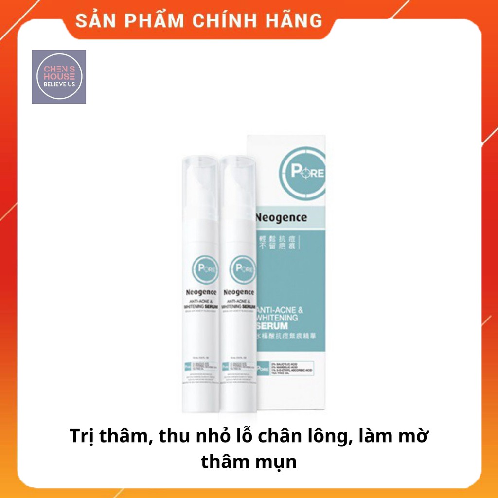 Serum ngừa thâm mụn dưỡng trắng Neogence Anti-Acne & Whitening 15ml