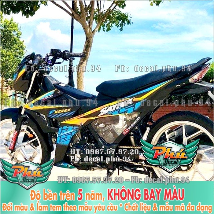 Tem rời Satria FI xe đen (P) -1