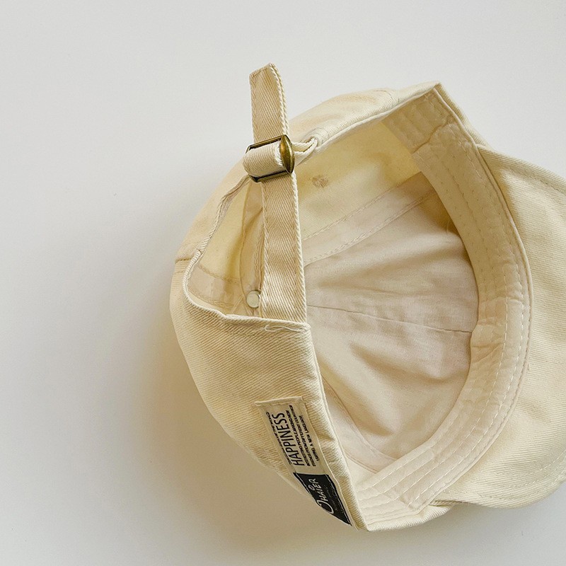 Baby Hat Solid Color C Letter Soft Brim Kids Baseball Cap