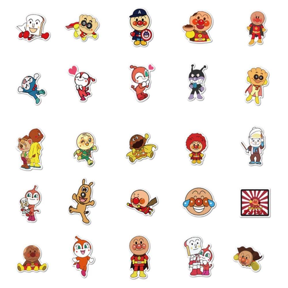 Sticker Anpanman Dễ Thương Dán Trang Trí Điện Thoại / Ván Trượt / Hành Lý