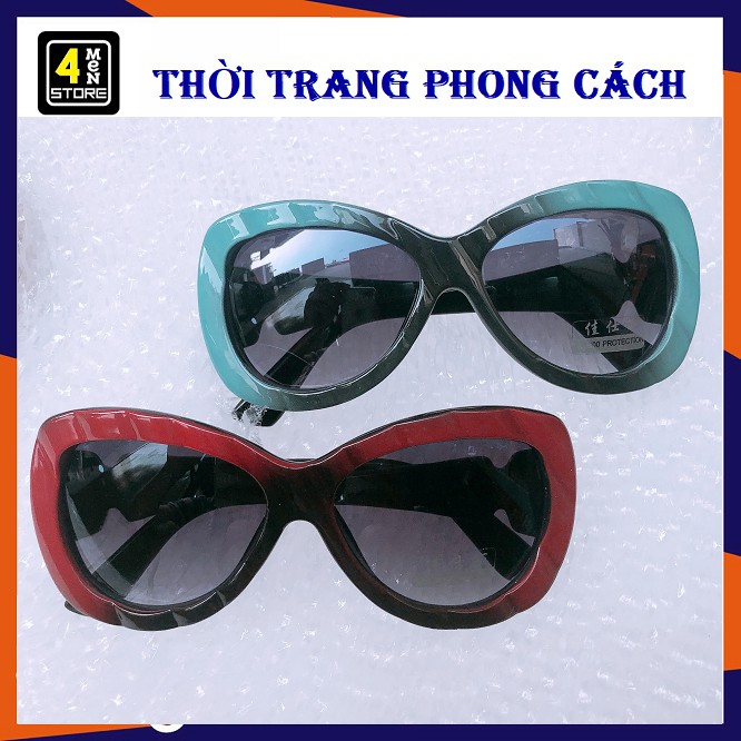 Kính Mát unisex Đen Trơn Gọng Phối 2 Màu Siêu Đẹp Mới - Mắt Kính Thời Trang ( Hình Thật 100% )