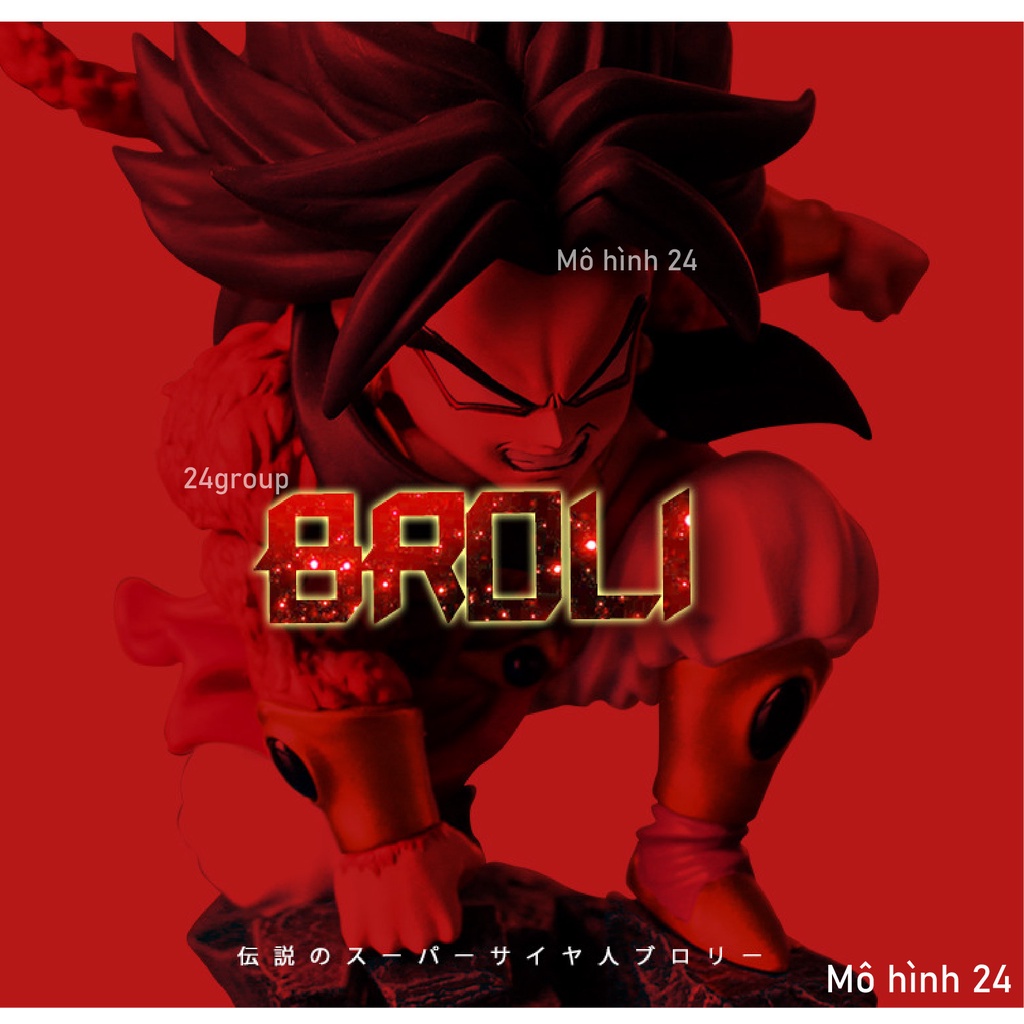 Mô Hình đồ chơi Dragon Ball Z nhân vật broly super saiyan 4 sayyan 4 sj4 Dòng GK broli chibi bảy 7 viên ngọc rồng