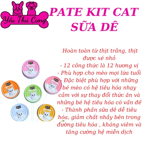 PATE KIT CAT SỮA DÊ GOAT MILK CHO MÈO-YÊU THÚ CƯNG SHOP