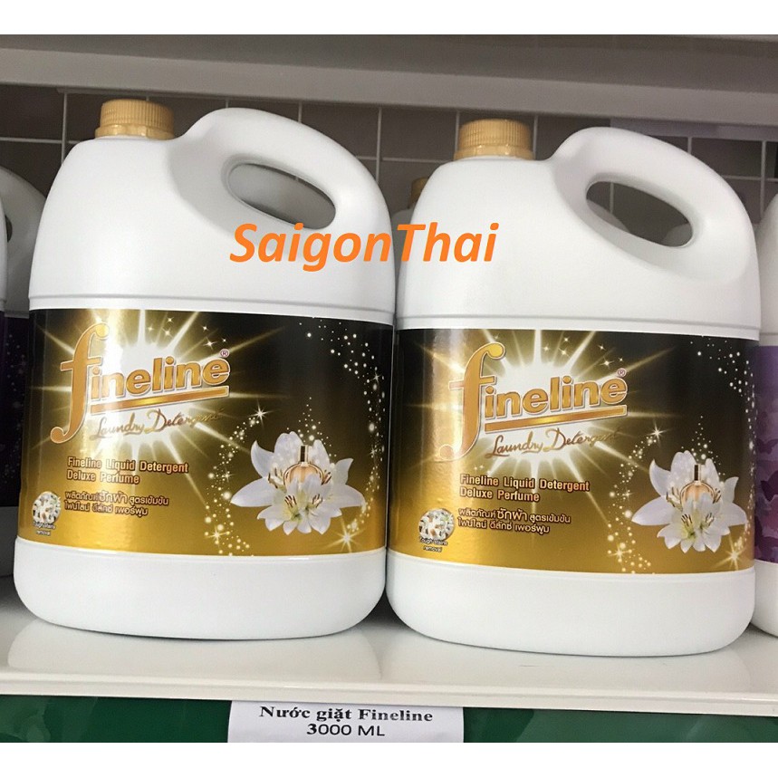 (KTT) Nước giặt xã FINELINE can 3000 ml Thái Lan