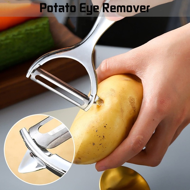 Dụng Cụ Gọt Vỏ Rau Củ Quả Đa Năng Bằng Thép Không Gỉ