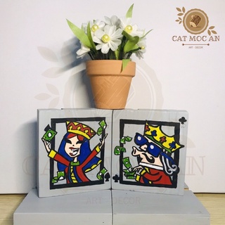 [ART & DECOR] BỘ TRANH GỖ ROYAL FLUSH MINI
