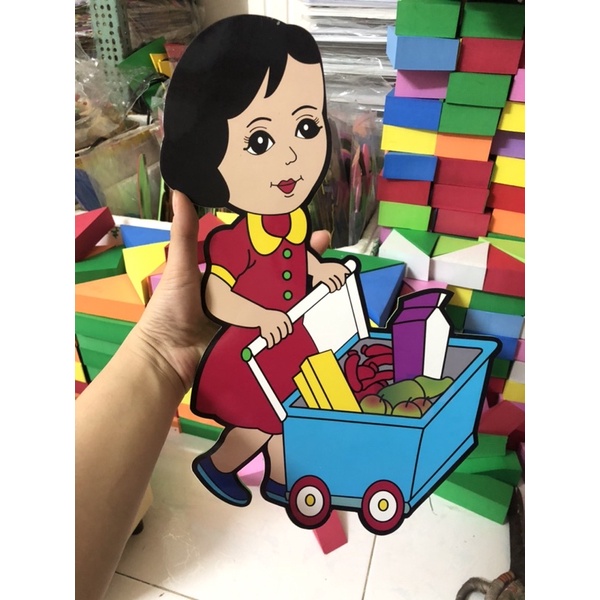 Tranh mút bitis dùng trang trí mầm non