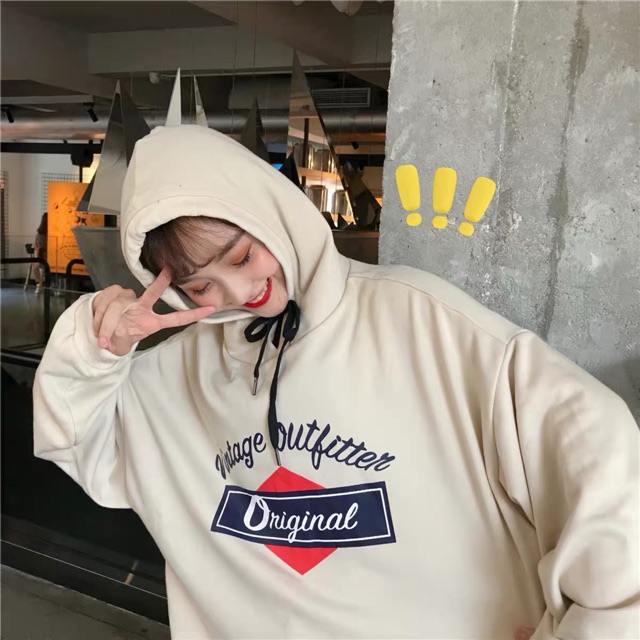 Áo hoodie nỉ form rộng unisex Original nam nữ ulzzang Wind