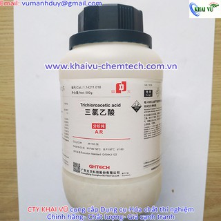 Nguyên liệu Trichloroacetic TCA 500g nguyên liệu pha tẩy hạt cơm mụn cóc tricloaxetic Tca TINH KHIẾT
