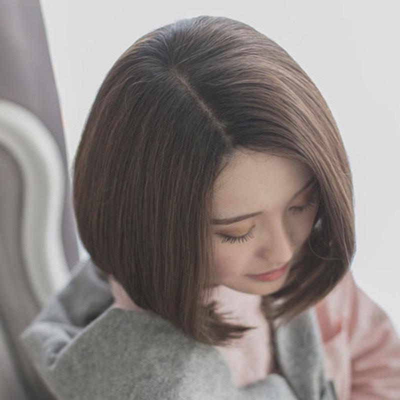 H6060 TÓC BỘ NGUYÊN ĐẦU TÓC THẬT 2 MÁI CÚP DÀI 30CM