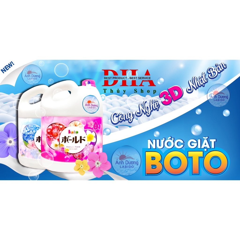 [XẢ KHO]NƯỚC GIẶT BOTO CÔNG NGHỆ 3D NHẬT BẢN - GIỮ MÀU, SÁNG VẢI HOÀN TOÀN TỰ NHIÊN...