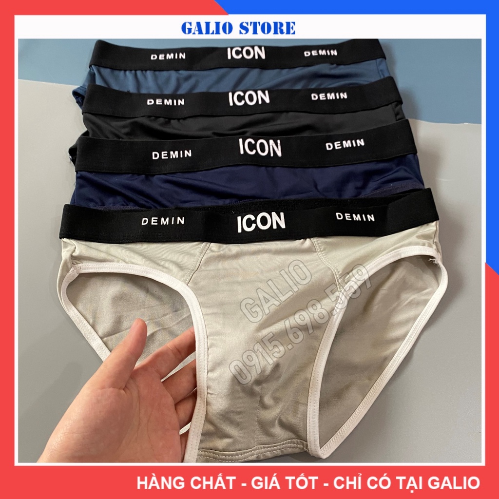 Quần Lót Nam thun lạnh ICON Co dãn 4 chiều, thoáng mát Quần Sịp Nam tam giác ICON - Galio