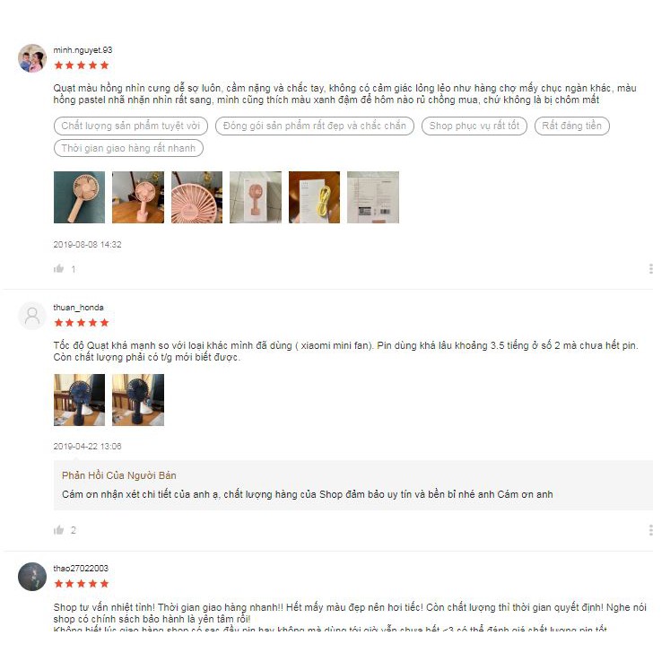 [GIÁ HỦY DIỆT] Quạt Tích Điện Mini Cầm Tay 3 Chế Độ Gió Pin Dung Lượng Cao Nhất {Bảo Hành Đổi Mới} | BigBuy360 - bigbuy360.vn