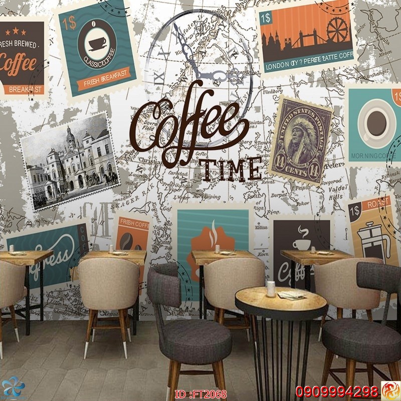 TRANH DÁN TƯỜNG 3D KARAOKE, COFFEE NHIỀU MẪU