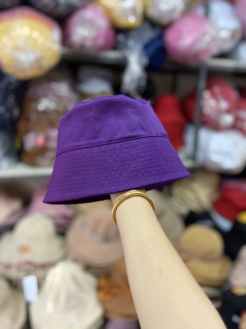 NÓN BUCKET TAI BÈO VÀNH CỤP NHIỀU MÀU THỜI TRANG