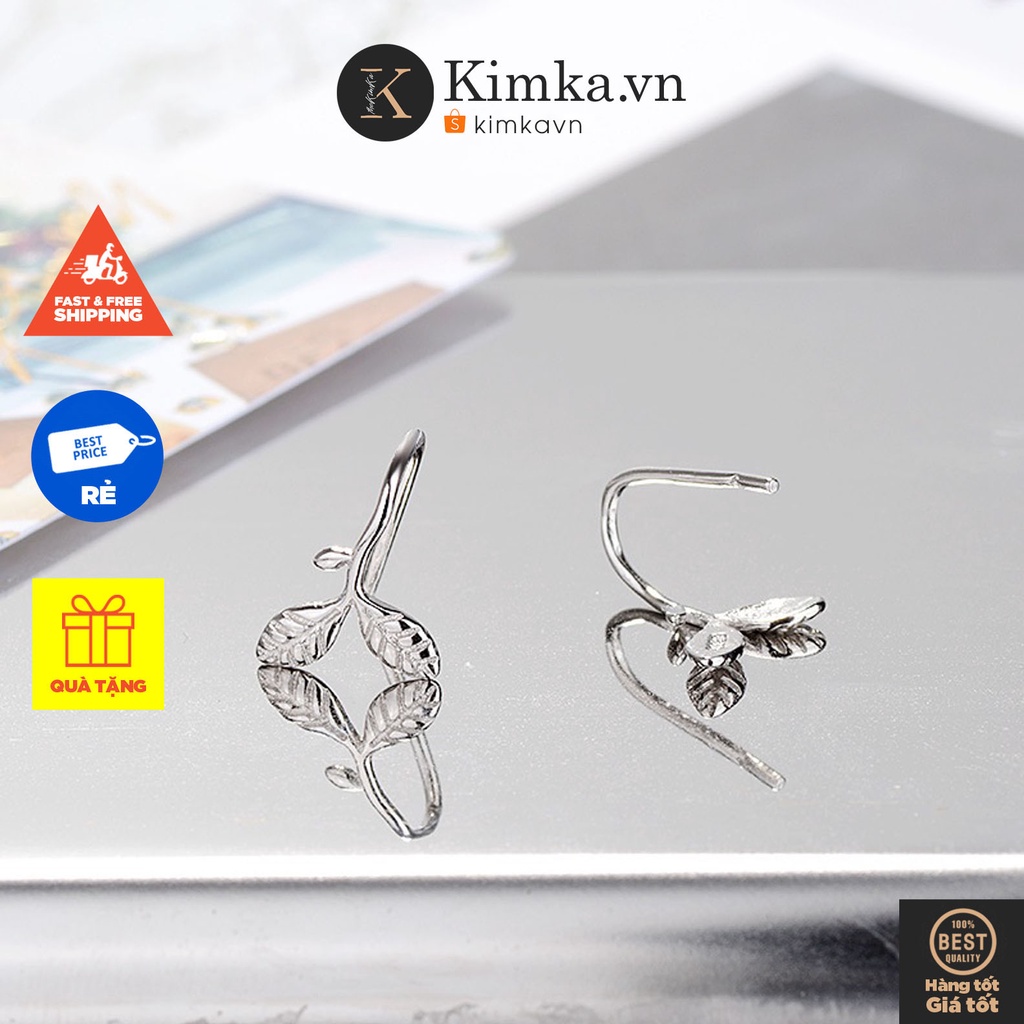 (0153) Khuyên Tai Hình Lá Đơn Giản Thời Trang Hàn Quốc