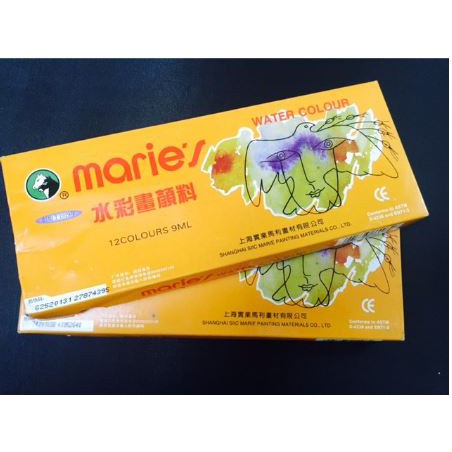 MÀU NƯỚC MARIE'S 12 MÀU ( có video quay sản phẩm thật) chính hãng,tiện lợi,màu chuẩn