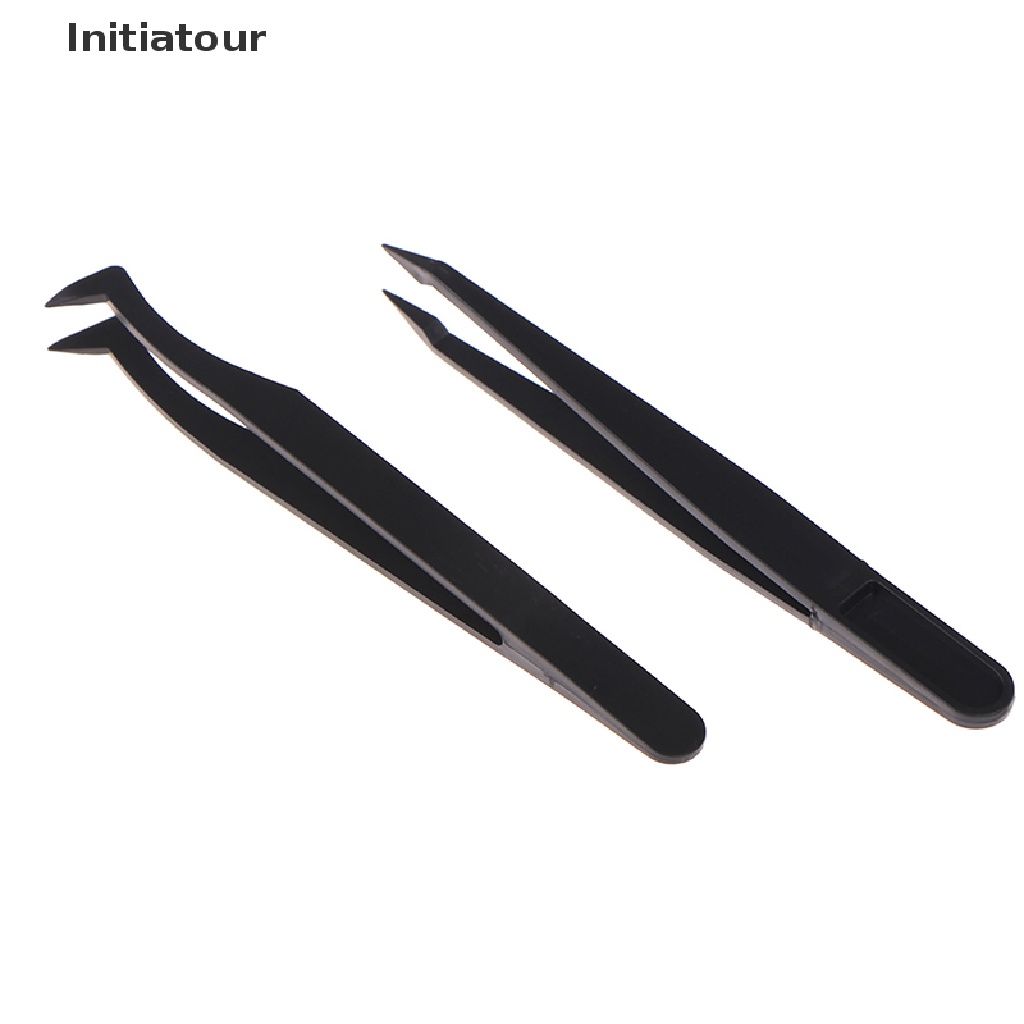 [Initiatour] Nhíp Gắp Bằng Nhựa Dùng Để Làm Tranh Đính Đá Kim Cương Đầu Cong Thẳng