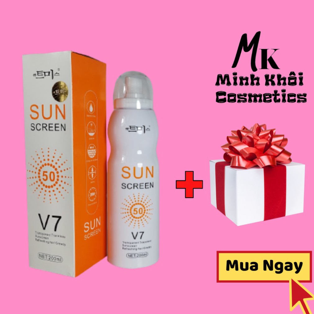 Chống nắng dạng xịt V7 Sun SCreen