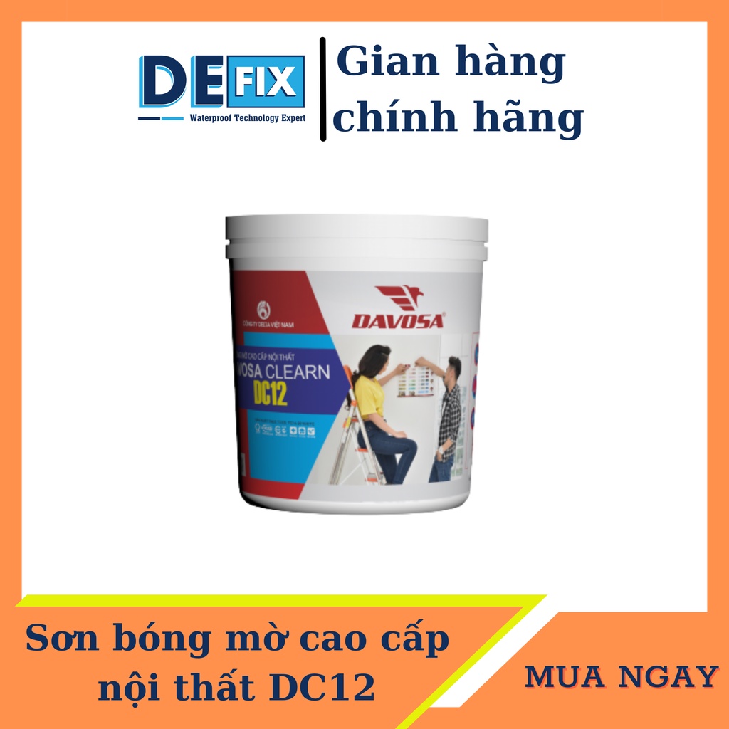 Sơn bóng mờ cao cấp nội thất DAVOSA CLEARN