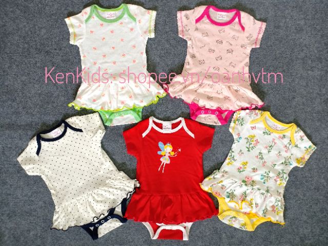 (3-11kg) Body váy bé gái chất đẹp BABY WEAR