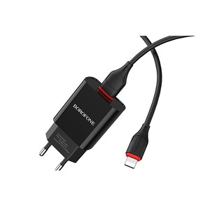 Bộ cóc cáp sạc BOROFONE BA20A Type-C/Lightning 2.1A