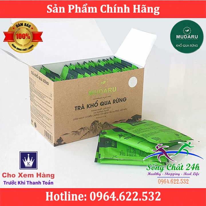 Trà Khổ Qua Rừng Mudaru Hỗ Trợ Tiểu Đường - Sống Chất 24h