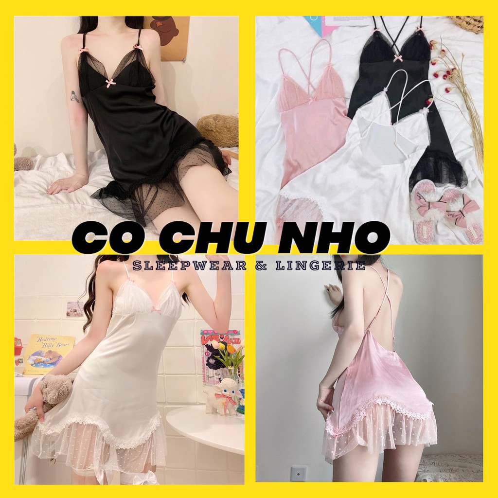 Q11.HCM [LL741] Váy ngủ sexy gợi cảm đầm ngủ sexy gợi cảm -  Đầm Ngủ Quyến Rũ CÔ CHỦ NHỎ