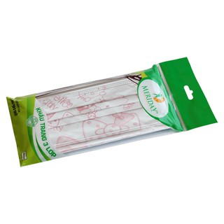 Bộ đôi: Khẩu trang y tế (3 lớp) Kitty và Bông tẩm cồn từ Bông Bạch Tuyết